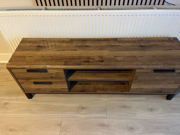 Next Rustic Oak TV UnitMedia Console Excellent Condition