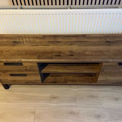 Next Rustic Oak TV UnitMedia Console Excellent Condition