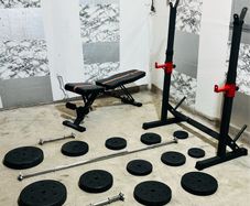 Workout Set Adjustable Rack Bench Weights Barbell Dumbbells