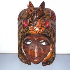 Handcarved wooden ethnic mask