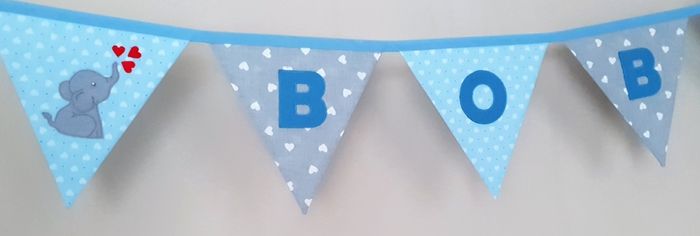 Eco-Friendly Personalised Cotton Bunting Made to Order