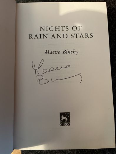 Hand signed Maeve Binchy