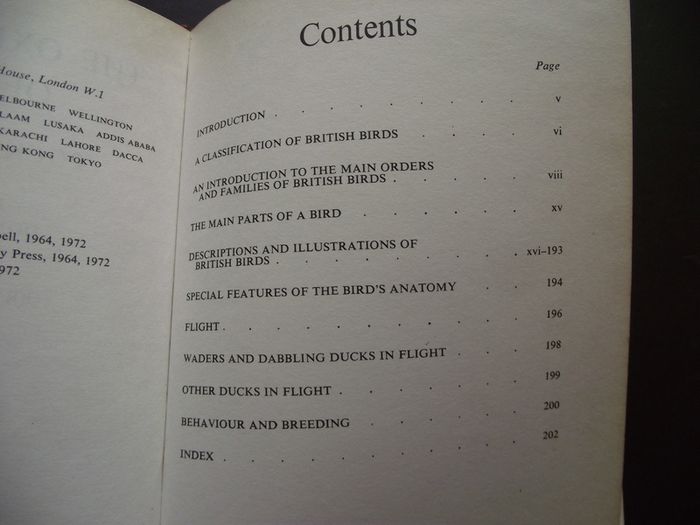 1972 "The Oxford Book of Birds"