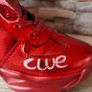 Red Shinny Leather Funky Hightops, size 40 Image 3