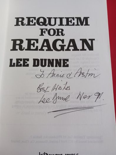 Lee Dunne/ Requiem for Reagan/ 1990/ signed
