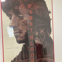 Rambo first blood gabz print framed poster / sideshow