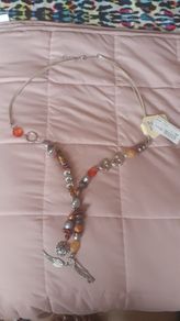 fancy angel wing necklace