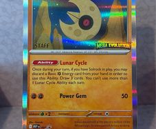 pokemon card  lunatone staff promo