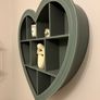 Wood Grey Heart Shaped Shelf/shelving Image 3
