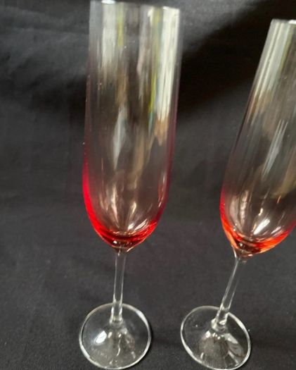 Galway Irish crystal flute pair of glasses