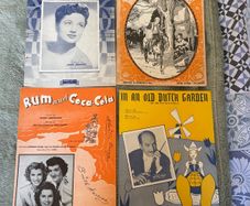 A Set of 4 Vintage Sheet Music