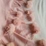 Lovely cashmere wool mix scarf with pompoms Image 6