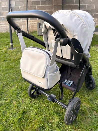 Leather 2 set pram