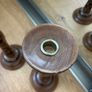 Tall Wooden Candle Holders Image 2
