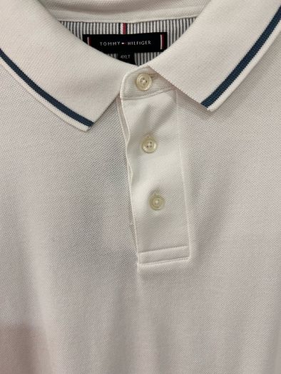 Tommy Hilfiger White Polo Shirt Size: 4XL