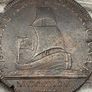 1795 Great Britain United Kingdom Thames and Severn Canal Half Penny Token Image 2