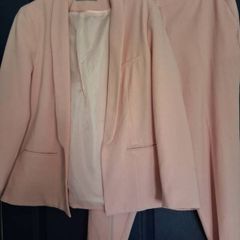 Asos pink suit size 16 petite