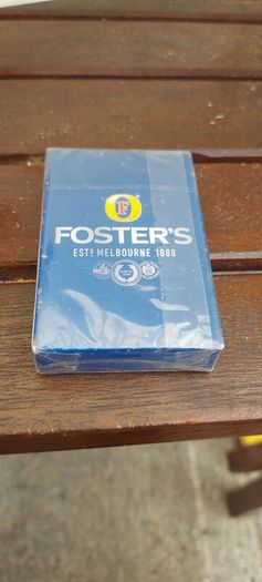fosters playing cards ,unopened, new ,sold as is ,,buyer collects or pays postage thank you