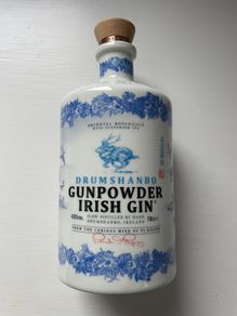 Gunpowder gin ceramic bottle