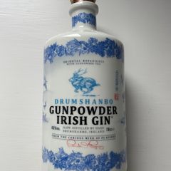 Gunpowder gin ceramic bottle