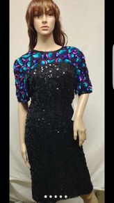 Beaded and sequin vintage dresd
