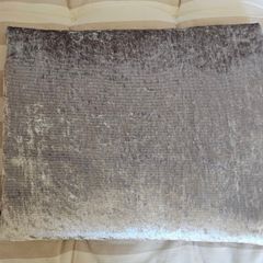 Silver Velvet Throw