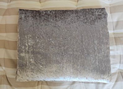 Silver Velvet Throw