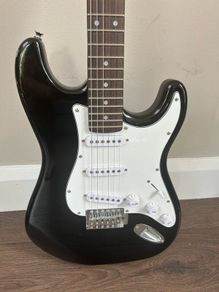 Electric guitar with amp