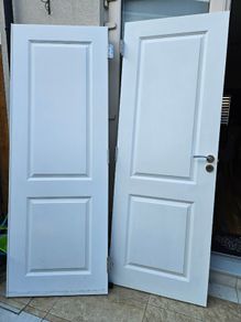 White interior double door