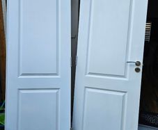 White interior double door