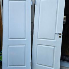 White interior double door