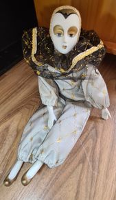 Porcelain theater doll