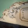 antique rococo carved wood corner seat Image 5