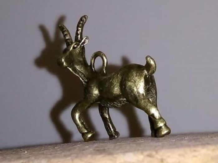 Metal Goat Figure