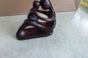 Abstract ceramic mother and child figurine