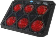 Laptop and Notebook Cooling Pad With 6 Fans at 1400 RPM and Red LED Laptop Cooler fits up tp 19"