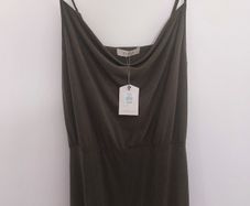 Oasis Maxi Dress Khaki Olive Size S