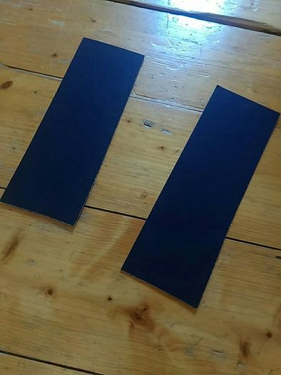 Large black (ivory black) cardboard sheet - 76cm x 59cm