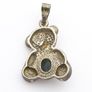 Vintage Signed 925 Sterling Silver Hematite Teddy Bear Charm Image 4