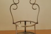 Antique silver hanging plant holder - silver hallmarked