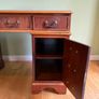 Solid wood Executive Pedestal Desk with Leather Top Image 4