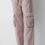 Fab Pull & Bear Dusky Pink Cargo Trousers  Size Large UK 14 Image 2