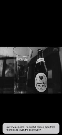 60s half pint MacArdles glass