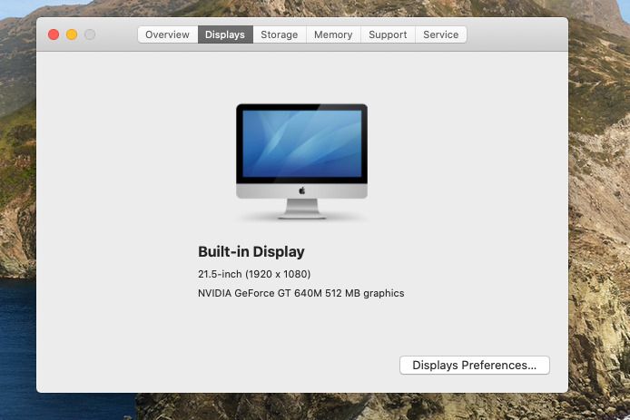 iMac 21.5-inch late 2012