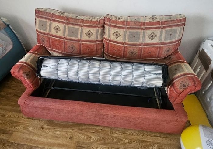 2 Seater fold out Sofa bed with inbuilt mattress