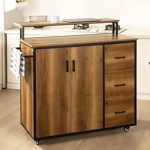 Kitchen island rustic vintage style