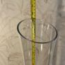 Pair of Tall Clear Glass Floor Vases Image 4