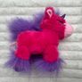 Keel toys Glitter Gems pink purple unicorn pony small plushie approx. 18cm. Used Please see pictures Image 2