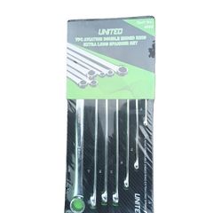 United Tools 7PC Aviation Double Ended Ring Extra Long Spanner Set