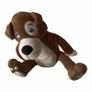 Cute Brown Puppy Dog Plush Soft Toy with Sleepy Eyes Image 2